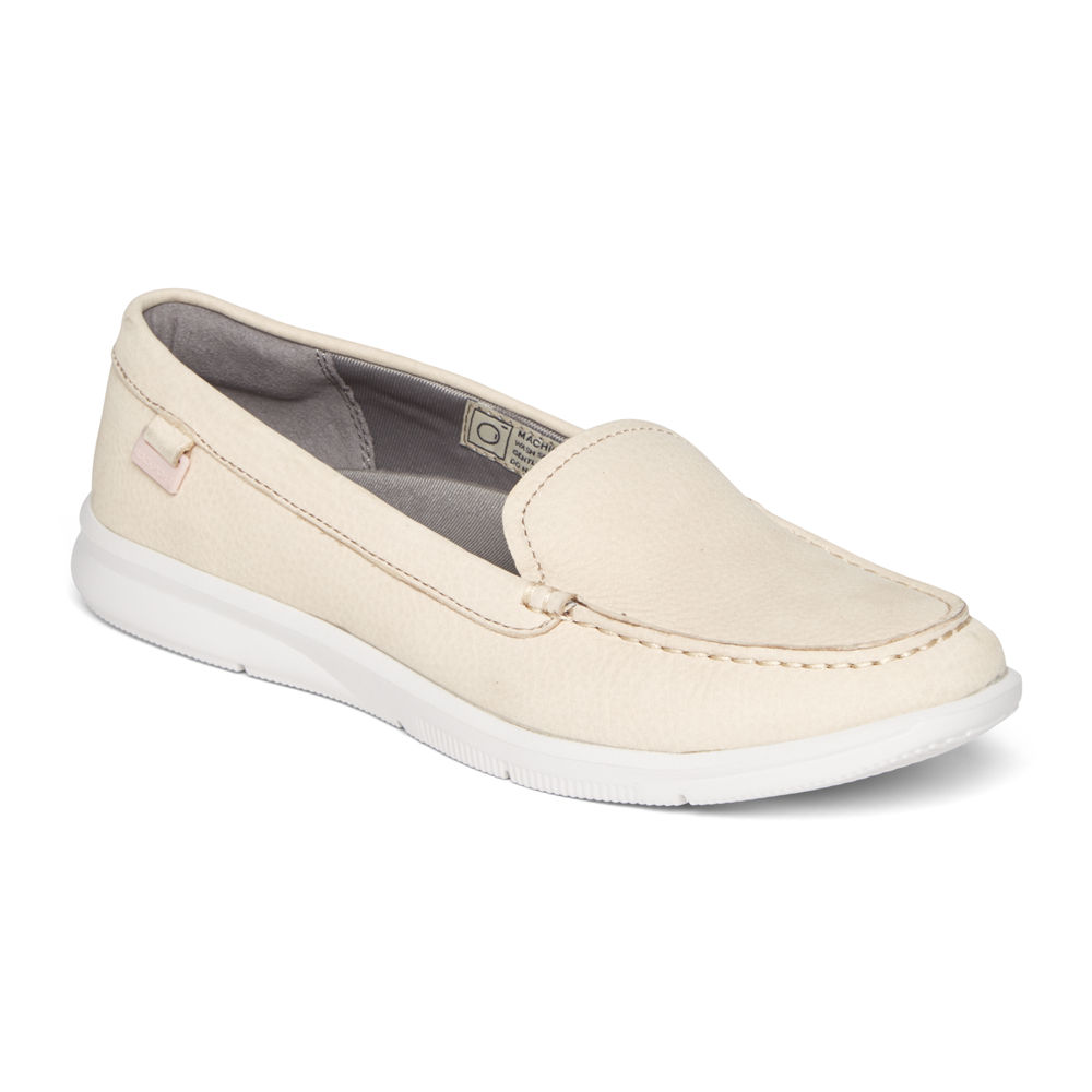 Rockport Loafers For Womens White - Ayva Washable - OM1473508